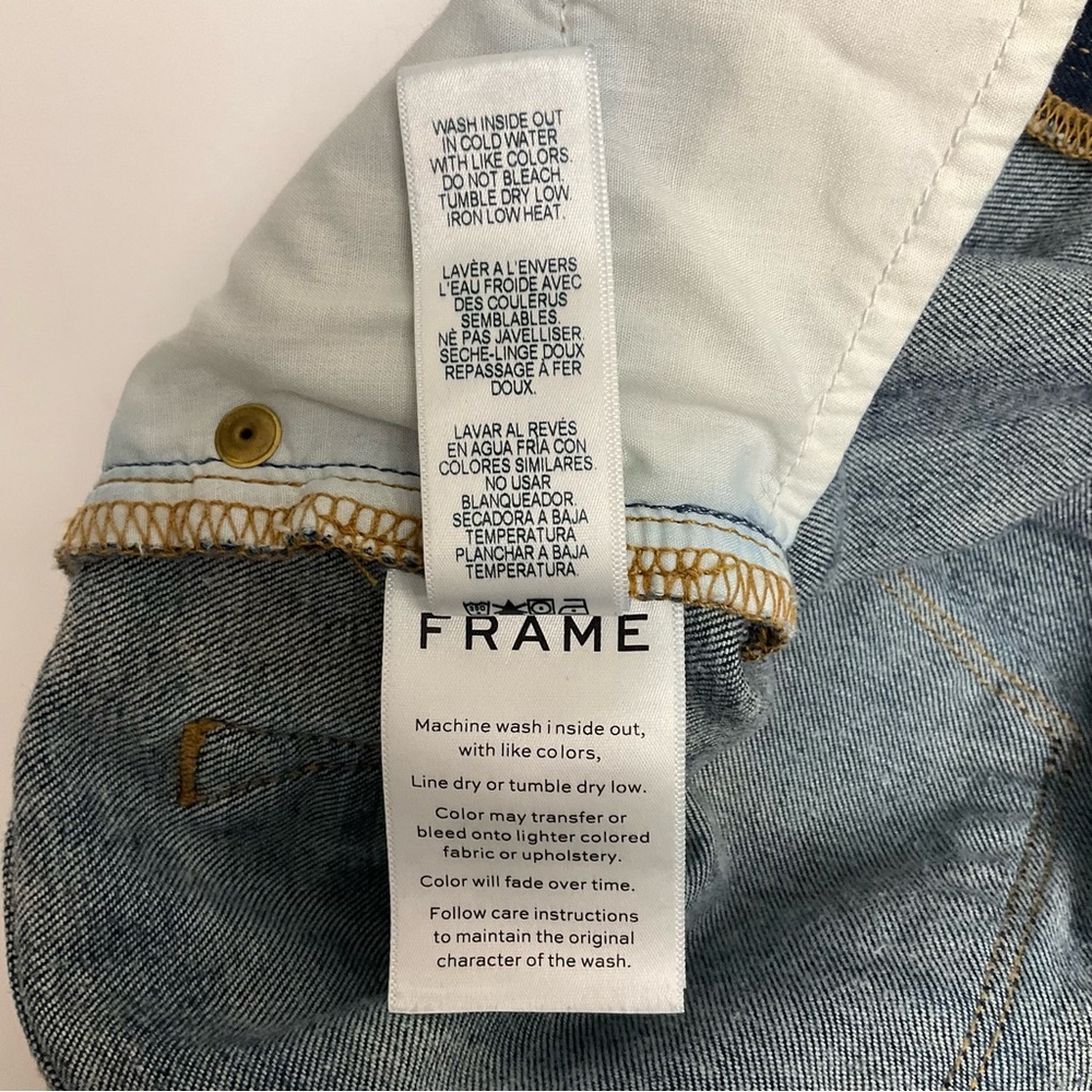 Frame Le Garcon Womens Size 26 Slouchy Dark Wash Mid Rise Boyfriend Jeans - Picture 11 of 11